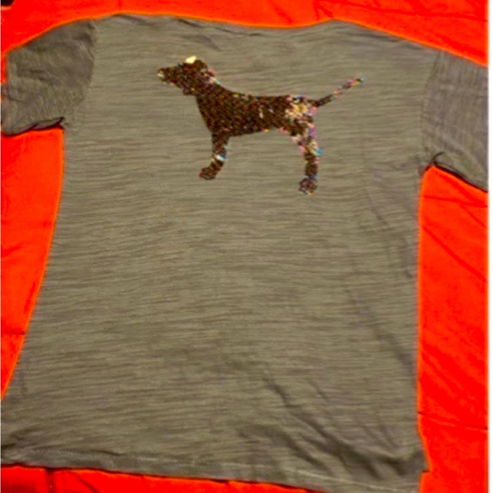 Victoria Secret Pink Flip Bling Shirt